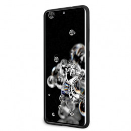 „Guess GUHCS69LS4GBK S20 Ultra G988“ juodas/ juodas kietas dėklas silikoninis 4G „Tone On Tone“