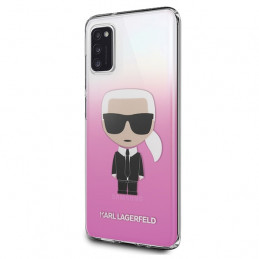 „Karl Lagerfeld Gradient Ikonik Karl“ dėklas, skirtas „Samsung Galaxy A41“ – rožinis
