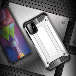 „Hybrid Armor“ šarvuotas hibridinis dėklas „Samsung Galaxy M51“ mėlynas