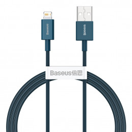 „Baseus Superior USB - Lightning“ laidas 2.4A 1 m mėlynas (CALYS-A03)