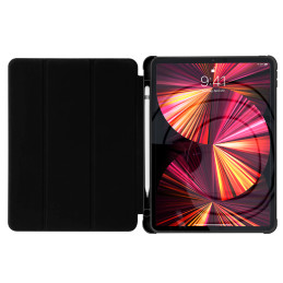 Stovo planšetinio kompiuterio dėklas Smart Cover iPad mini 2021 su stovo funkcija juodas