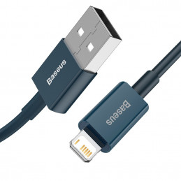 „Baseus Superior USB - Lightning“ laidas 2.4A 1 m mėlynas (CALYS-A03)