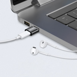 „Joyroom“ USB C tipo (lizdas) į USB (kištukas) adapteris, 2 vnt., juodos spalvos (S-H152, juodas)