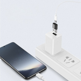„Joyroom“ USB C tipo (lizdas) į USB (kištukas) adapteris, 2 vnt., juodos spalvos (S-H152, juodas)