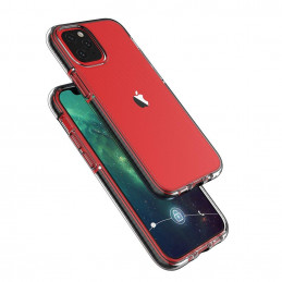 „Spring Case“ gelio dėklas su spalvingu rėmeliu, skirtas „iPhone 13 Pro“, juodas