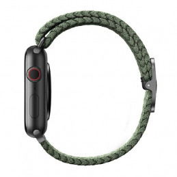 UNIQ Aspen pintas dirželis, skirtas Apple Watch 1/ 2/ 3/ 4/ 5/ 6/ 7/ 8/ SE/ SE2 44/ 42/ 45 mm – žalias