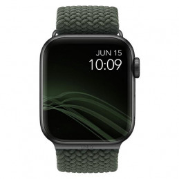 UNIQ Aspen pintas dirželis, skirtas Apple Watch 1/ 2/ 3/ 4/ 5/ 6/ 7/ 8/ SE/ SE2 44/ 42/ 45 mm – žalias