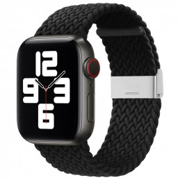 Pinto audinio dirželis Apple Watch 38/ 40/ 41 mm - juodas