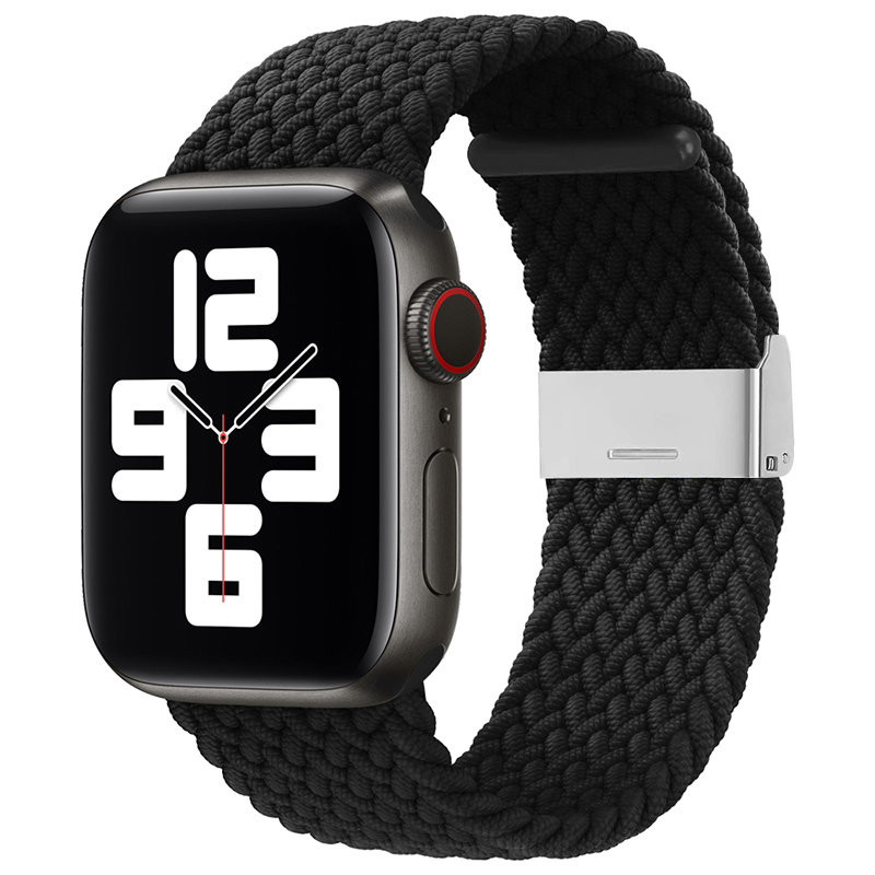 Pinto audinio dirželis Apple Watch 38/ 40/ 41 mm - juodas