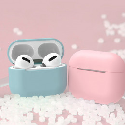 Ausinių dėklas, skirtas „AirPods 3“ ausinėms, minkštas, baltas, silikoninis (dėklas C).