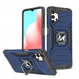 „Wozinsky Ring Armor“ hibridinis dėklas + magnetinis laikiklis „Samsung Galaxy A23“, mėlynas