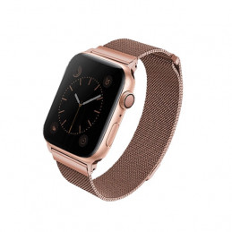 „Uniq Dante“ nerūdijančio plieno dirželis, skirtas „Apple Watch 1/ 2/ 3/ 4/ 5/ 6/ 7/ 8/ SE/ SE2 38/ 40/ 41 mm“ – rožinio...