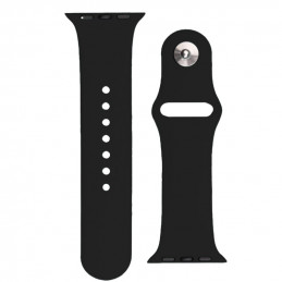 Silikoninis dirželis APS Apple Watch 38/ 40/ 41 mm dirželiui - juodas