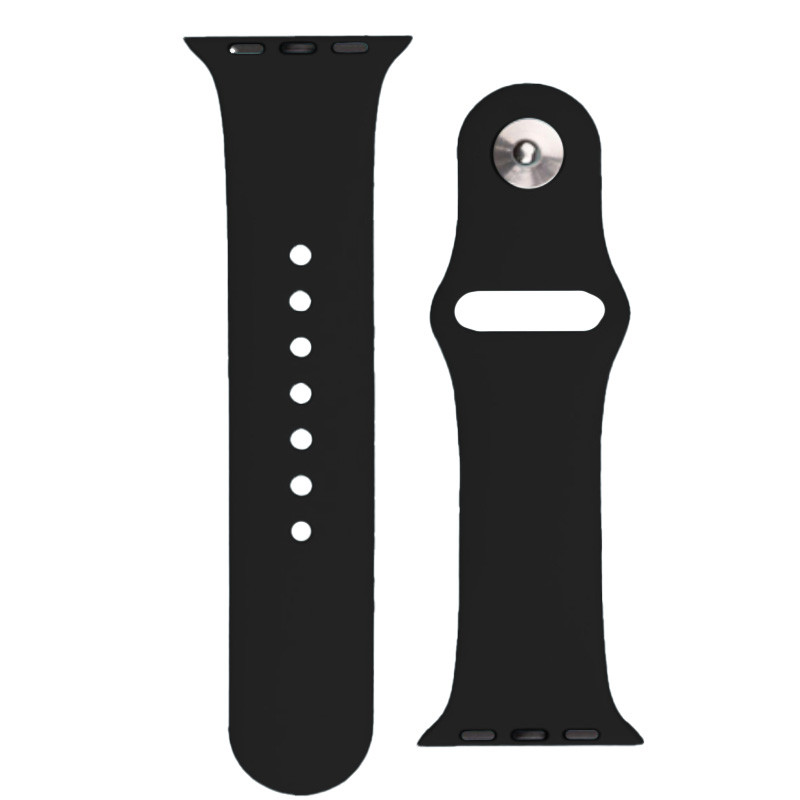 Silikoninis dirželis APS Apple Watch 38/ 40/ 41 mm dirželiui - juodas