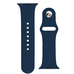 Silikoninis dirželis APS Apple Watch 42/ 44/ 45 mm dirželiui - tamsiai mėlynas