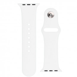 Silikoninis dirželis APS Apple Watch 42/ 44/ 45 mm dirželiui - baltas
