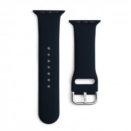 Silikoninis dirželis APS Apple Watch 42/ 44/ 45 mm dirželiui - juodas