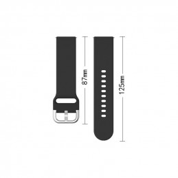 Silikoninis dirželis TYS Samsung Galaxy Watch 40 / 41 / 42 / 43 / 44 mm - tamsiai mėlynas