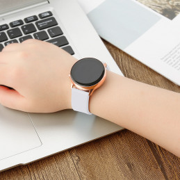 Silikoninis dirželis TYS Samsung Galaxy Watch 40 / 41 / 42 / 43 / 44 mm - tamsiai mėlynas