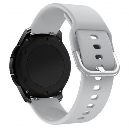 Silikoninis dirželis TYS Samsung Galaxy Watch 40 / 41 / 42 / 43 / 44 mm - pilkas