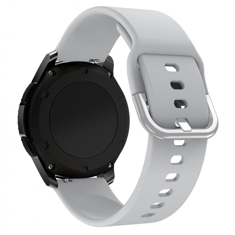 Silikoninis dirželis TYS Samsung Galaxy Watch 40 / 41 / 42 / 43 / 44 mm - pilkas