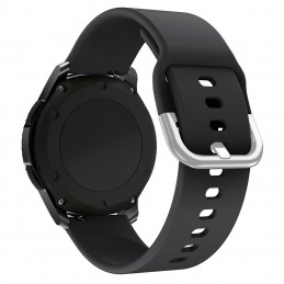 Silikoninis dirželis TYS, skirtas „Samsung Galaxy Watch 45 / 46 / 47 mm“ – juodas