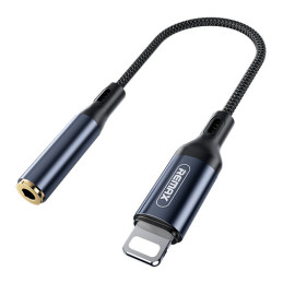Remax Sury Series Lightning adapteris – mini lizdas 3,5 mm 0,13 m grafitas (RL-LA13i)