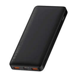 „Baseus Bipow“ nešiojamoji baterija su greito įkrovimo funkcija, 10000mAh, 20W, juoda (užsienio leidimas) + USB-A - Micr...