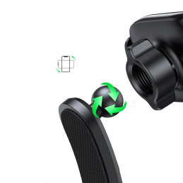 Ugreen prispaudžiamas automobilio telefono laikiklis kabinos stiklui juodas (LP370)