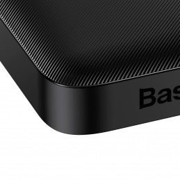„Baseus Bipow“ nešiojamoji baterija su greito įkrovimo funkcija, 10000mAh, 20W, juoda (užsienio leidimas) + USB-A - Micr...
