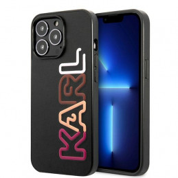 Karl Lagerfeld daugiaspalvis firminis dėklas, skirtas iPhone 13 Pro Max – juodas