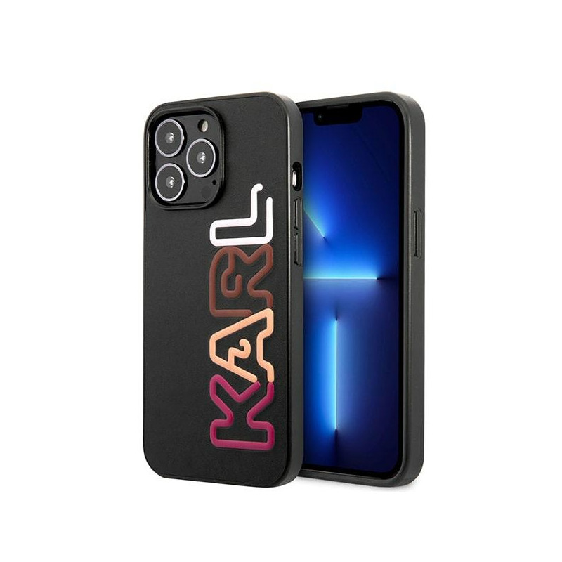 Karl Lagerfeld daugiaspalvis firminis dėklas, skirtas iPhone 13 Pro Max – juodas