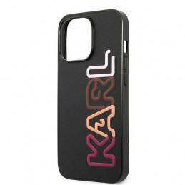 Karl Lagerfeld daugiaspalvis firminis dėklas, skirtas iPhone 13 Pro Max – juodas