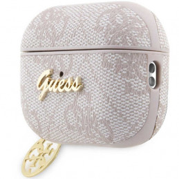 „Guess 4G Charm Collection“ dėklas, skirtas „AirPods Pro 2“ – rožinis