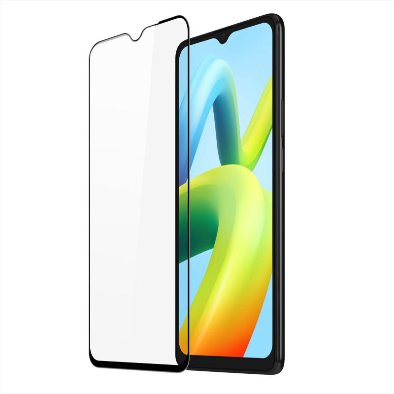 „Dux Ducis 9D“ grūdinto stiklo grūdintas stiklas, skirtas „Xiaomi Redmi A2 / Redmi A1 9H“ su juodu rėmeliu.