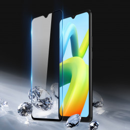 „Dux Ducis 9D“ grūdinto stiklo grūdintas stiklas, skirtas „Xiaomi Redmi A2 / Redmi A1 9H“ su juodu rėmeliu.