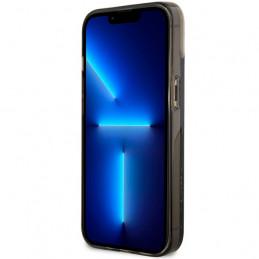 „Guess Liquid Glitter 4G“ permatomas dėklas, skirtas „iPhone 14“ – juodas