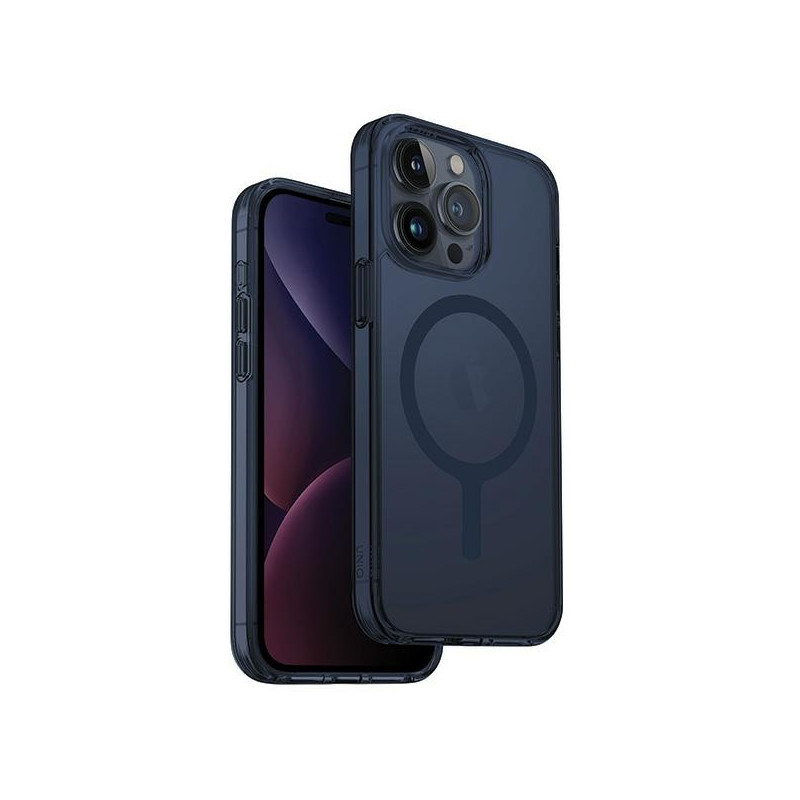 UNIQ LifePro Xtreme Magclick įkrovimo dėklas, skirtas iPhone 15 Pro – tamsiai mėlynas