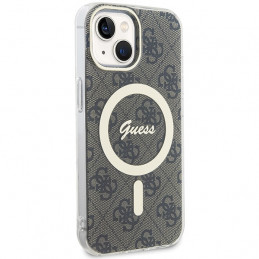 „Guess IML 4G MagSafe“ dėklas, skirtas „iPhone 15 Plus“ – rudas