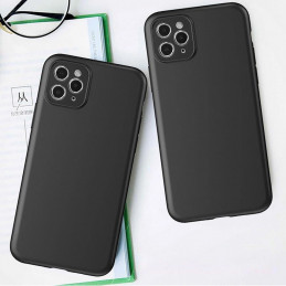 Minkštas dėklas, skirtas „Samsung Galaxy A55“ – juodas