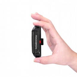 „Rockbros A54BK“ galinis dviračio žibintas + „Micro USB“ laidas – USB-A – juodas