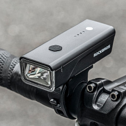 „Rockbros 24510003001“ priekinis dviračio žibintas, 260 lm + USB-C - USB-A laidas, juodas