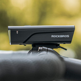 „Rockbros 24510003001“ priekinis dviračio žibintas, 260 lm + USB-C - USB-A laidas, juodas
