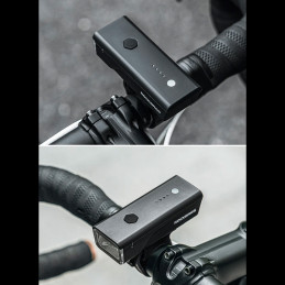 „Rockbros 24510003001“ priekinis dviračio žibintas, 260 lm + USB-C - USB-A laidas, juodas