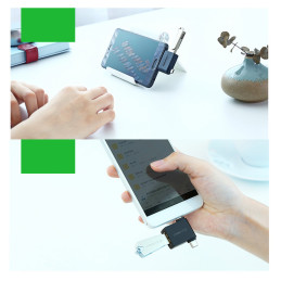 Ugreen USB OTG adapteris USB 3.2 Gen 1 (5Gbps) – USB Type C / micro USB black (30453)