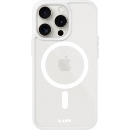 „LAUT Huex Protect“ dėklas su „MagSafe“ technologija, skirtas „iPhone 15 Pro“ – baltas