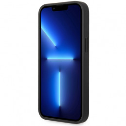 BMW M dygsniuotas trispalvis dėklas iPhone 15 / 14 / 13 – juodas