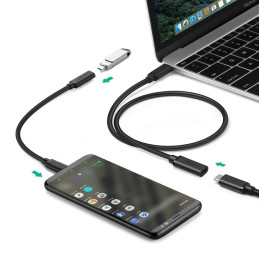Ugreen 40574 USB-C – USB-C 5Gb/ s laidas 0,5m – juodas