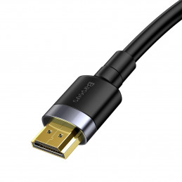 Baseus Cafule HDMI / HDMI 2.0 kabelis 4K 60 Hz 3D 18 Gbps 1 m - juodas