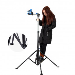 „Rockbros MP-02“ dviračių remonto stovas su grindų rankenėlėmis – juodas